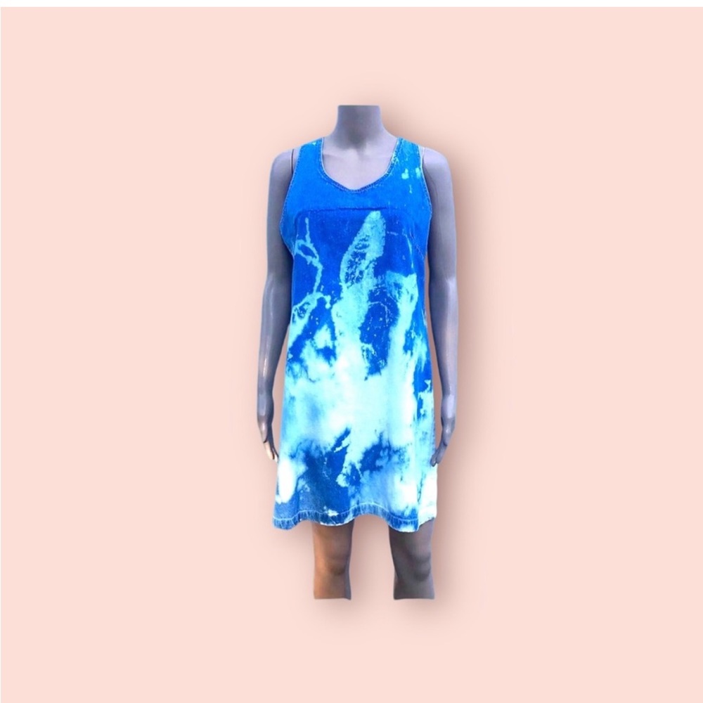 Retro Denim Dress Sleeveless